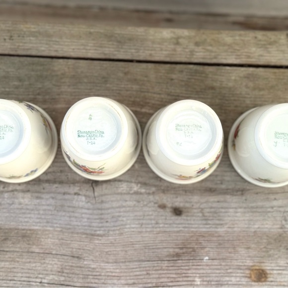 Vintage RESTAURANT WARE Shenango China 4 Egg Custard Cups Diner USA - Picture 4 of 14